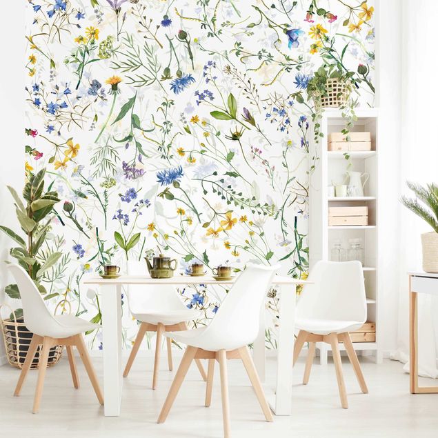 Wallpapers flower Flower Meadow In Watercolour