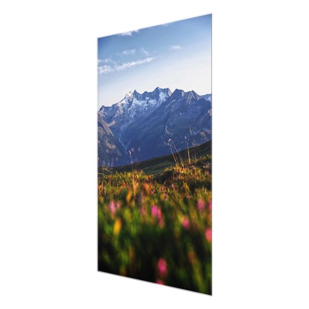 Prints floral Flowering Meadow In The Mountains