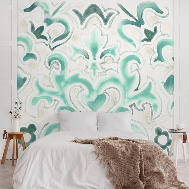 Contemporary wallpaper Bohemian Watercolour Ornament ll
