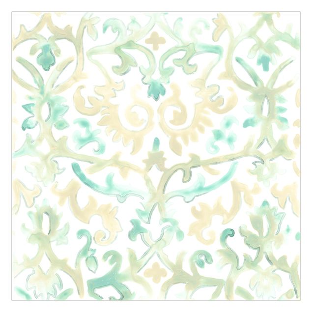 Wallpapers turquoise Bohemian Watercolour Ornament