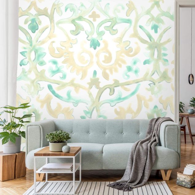 Modern wallpaper designs Bohemian Watercolour Ornament