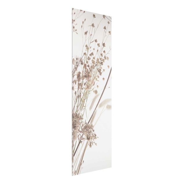 Prints flower Bouquet Of Ornamental Grass And Flowers