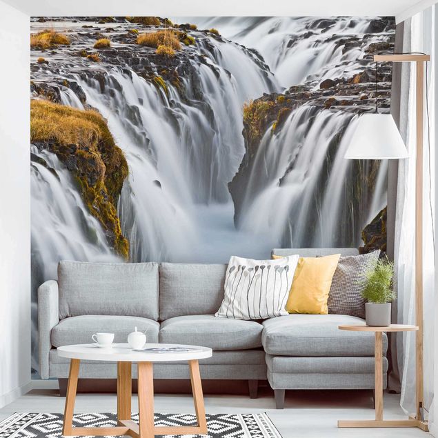Wallpapers waterfall Brúarfoss Waterfall In Iceland