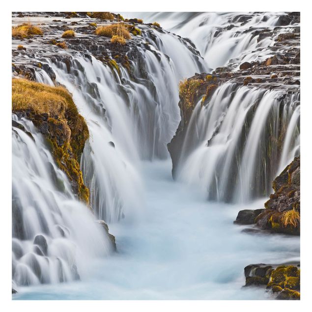 Wallpapers white Brúarfoss Waterfall In Iceland