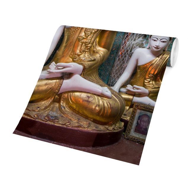 Self adhesive wallpapers Buddha Statues