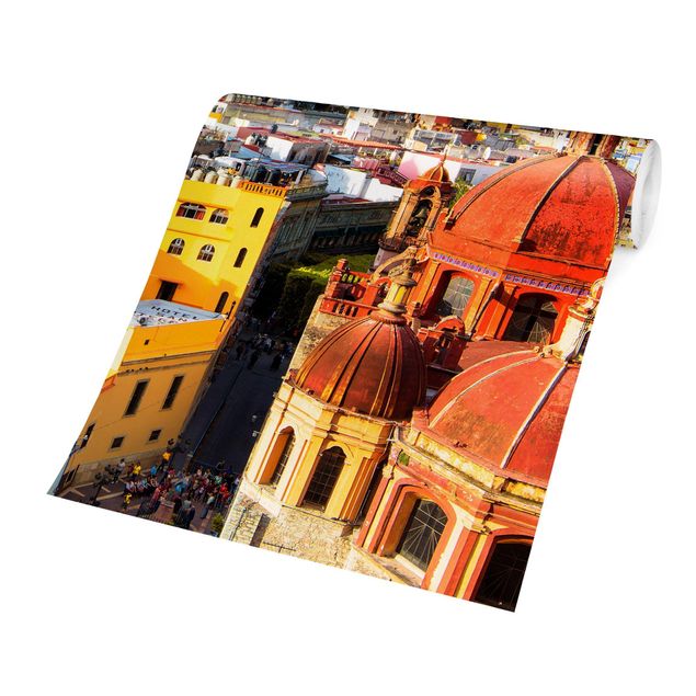 Adhesive wallpaper Colourful Houses Guanajuato