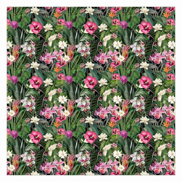 Andrea Haase Colourful Tropical Flowers Collage