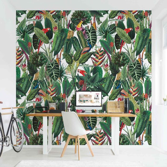 Wallpapers animals Colourful Tropical Rainforest Pattern