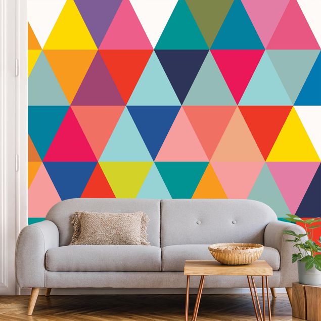 Kitchen Colourful Triangle Pattern