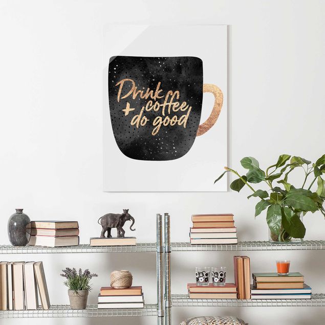 Art posters Drink Coffee, Do Good - Black