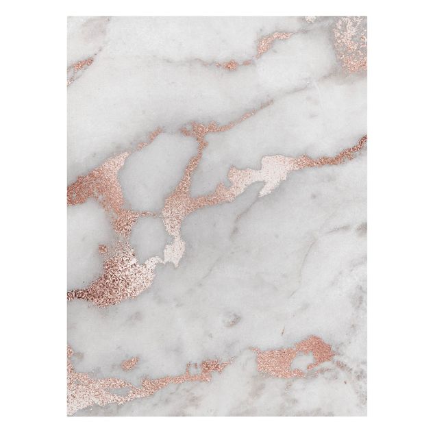 Abstract canvas wall art Marble Look With Glitter