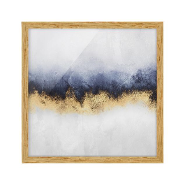 Contemporary art prints Cloudy Sky With Gold