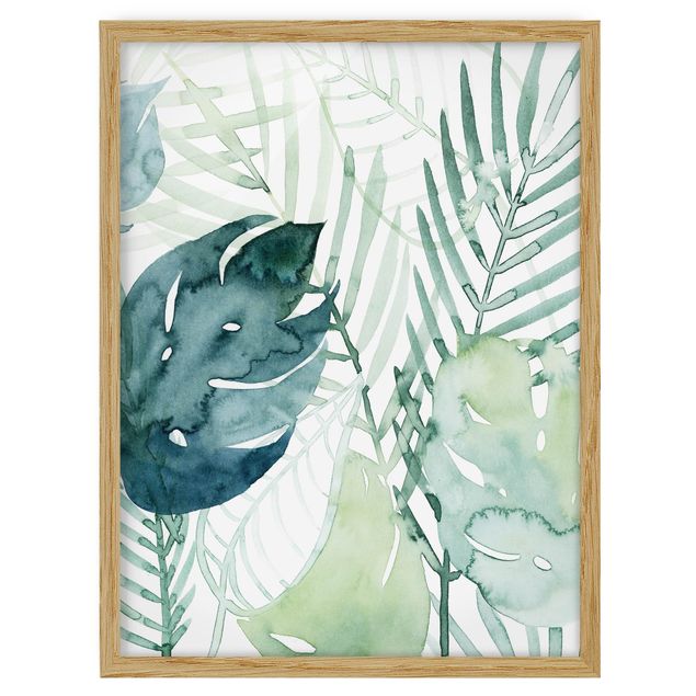 Flower pictures framed Palm Fronds In Watercolour I