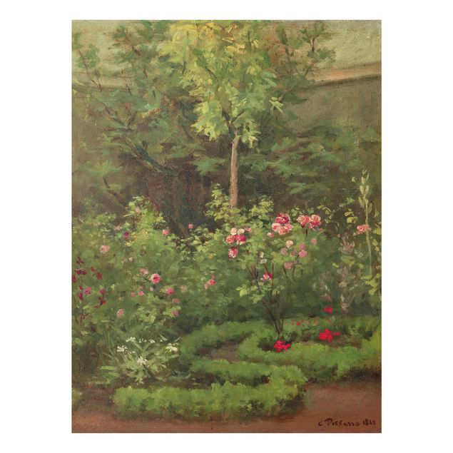 Paintings of impressionism Camille Pissarro - A Rose Garden