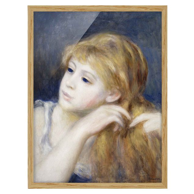 Art prints Auguste Renoir - Head of a Young Woman