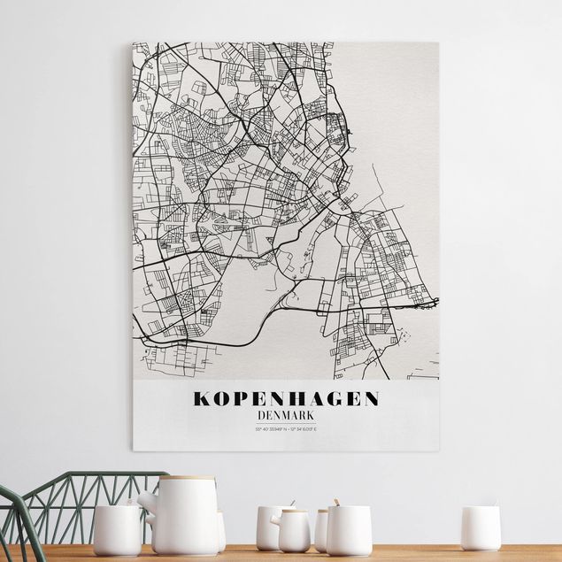 Kitchen Copenhagen City Map - Classic