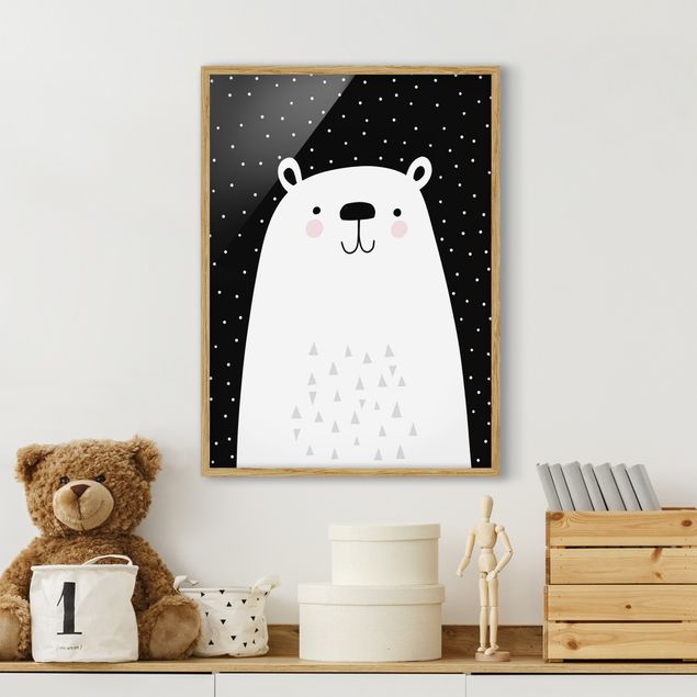 Bear print Zoo With Patterns - Polar Bear