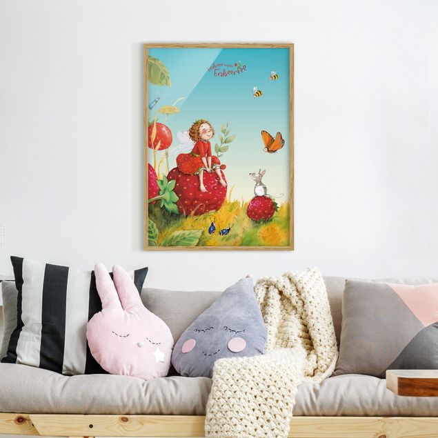 Quote wall art Little Strawberry Strawberry Fairy - Enchanting