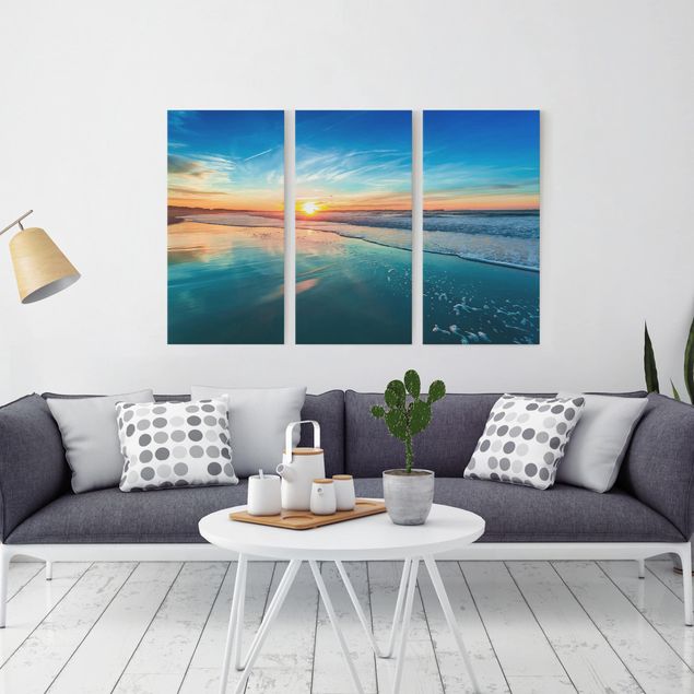 Landscape canvas prints Romantic Sunset By The Sea