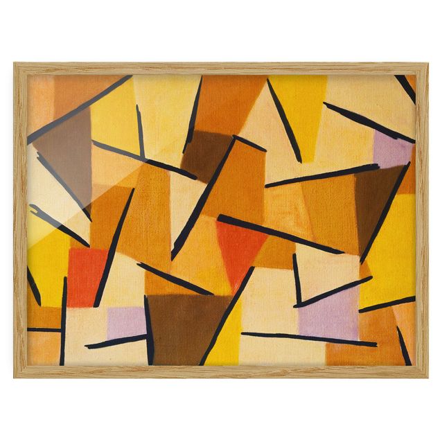 Abstract canvas wall art Paul Klee - Harmonized Fight