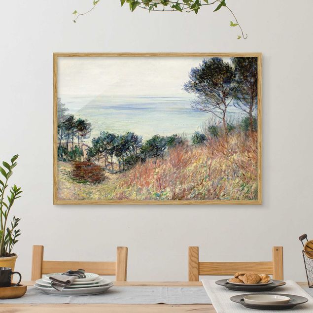 Framed beach pictures Claude Monet - The Coast Of Varengeville