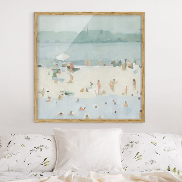 Framed beach prints Sandbank In The Sea I