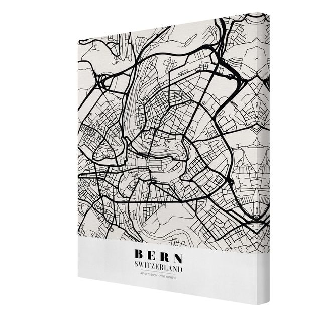 Prints Bern City Map - Classical