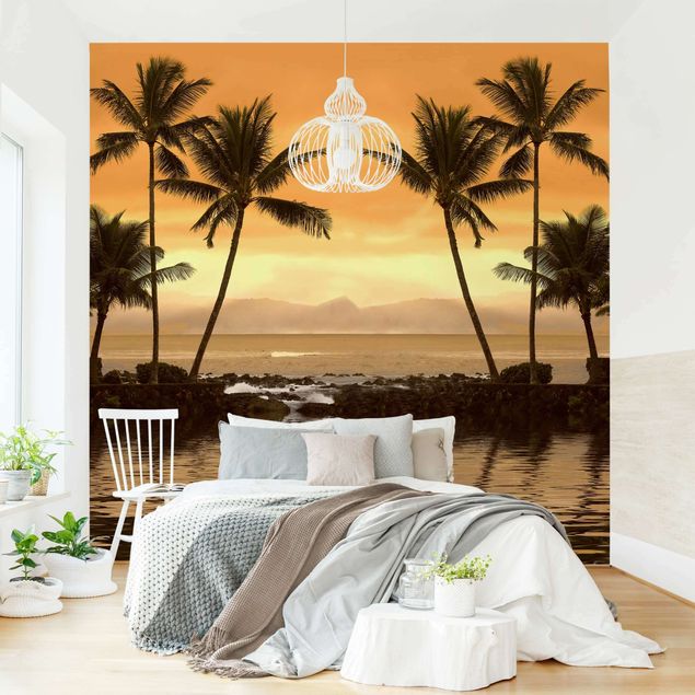 Caribbean beach wallpaper Caribbean Sunset I