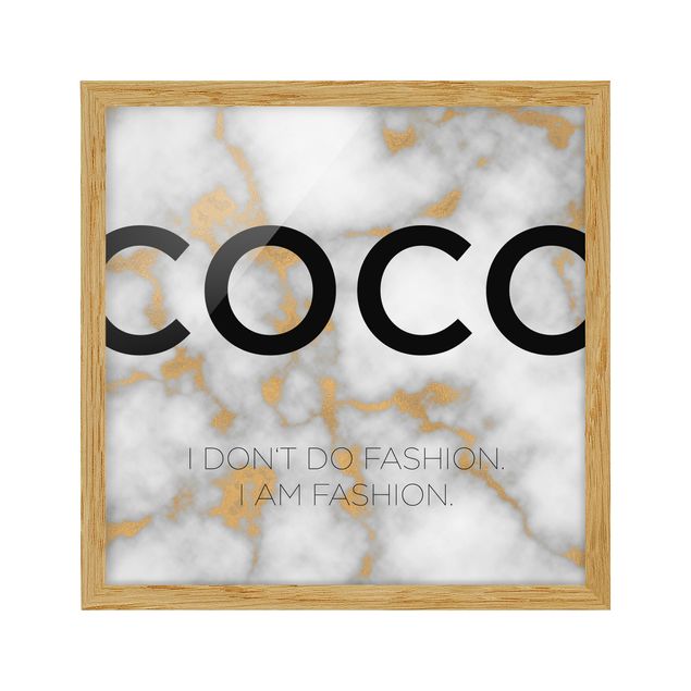 Contemporary art prints Coco - I Dont Do Fashion