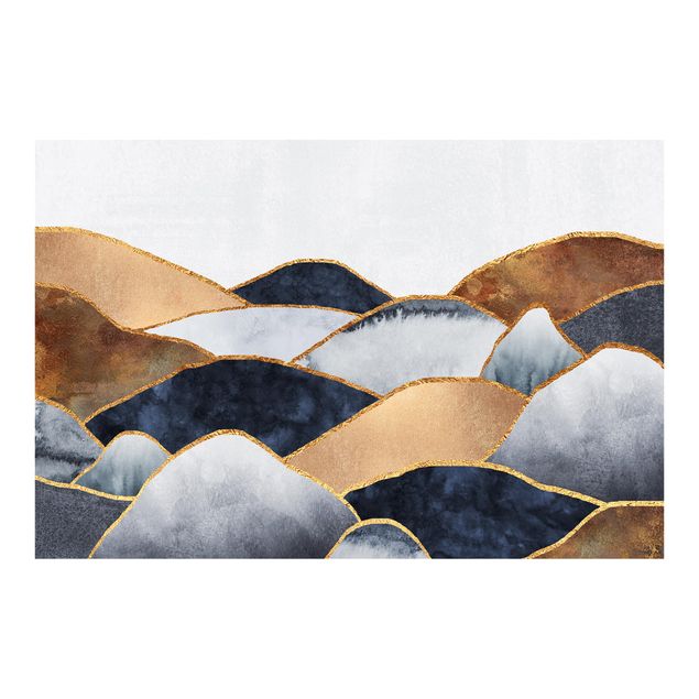 Wallpapers patterns Golden Mountains Watercolour