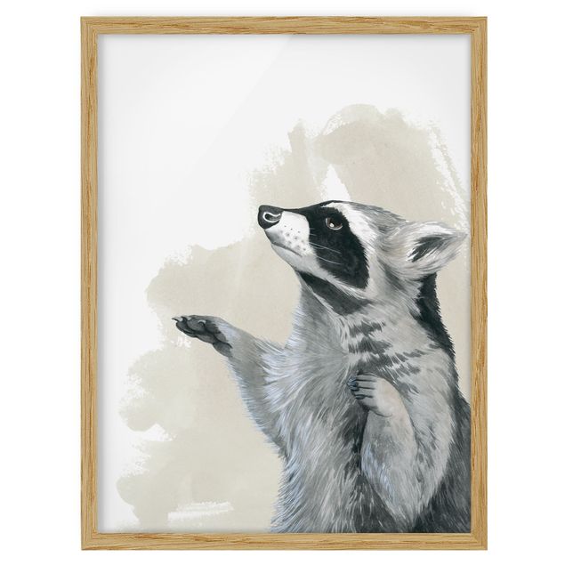 Child wall art Forest Friends - Raccoon