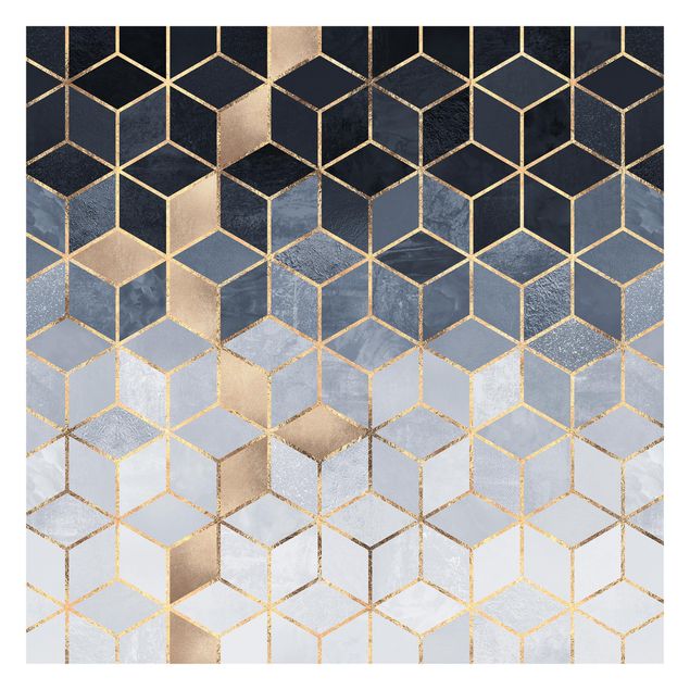 Wallpapers patterns Blue White Golden Geometry