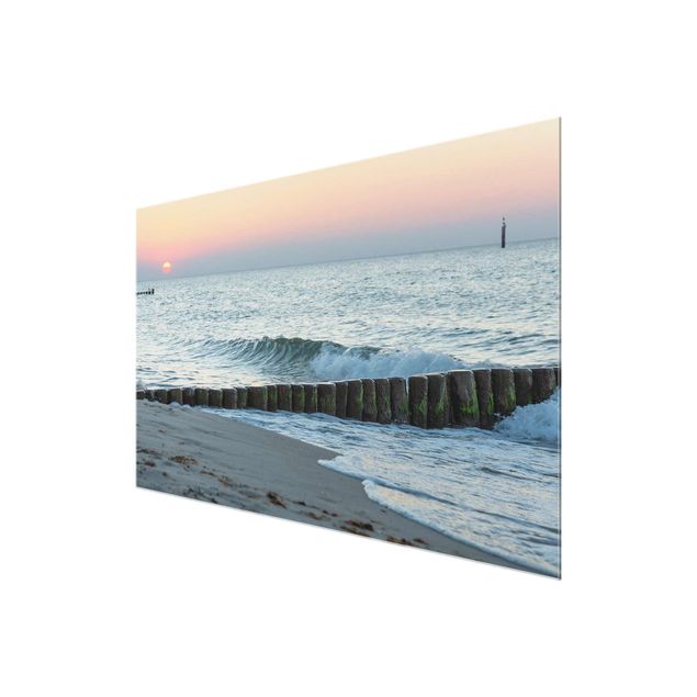 Glass prints landscape Sunset At The Beach