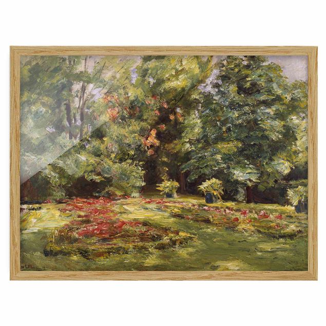 Prints landscape Max Liebermann - Flower Terrace Wannseegarten