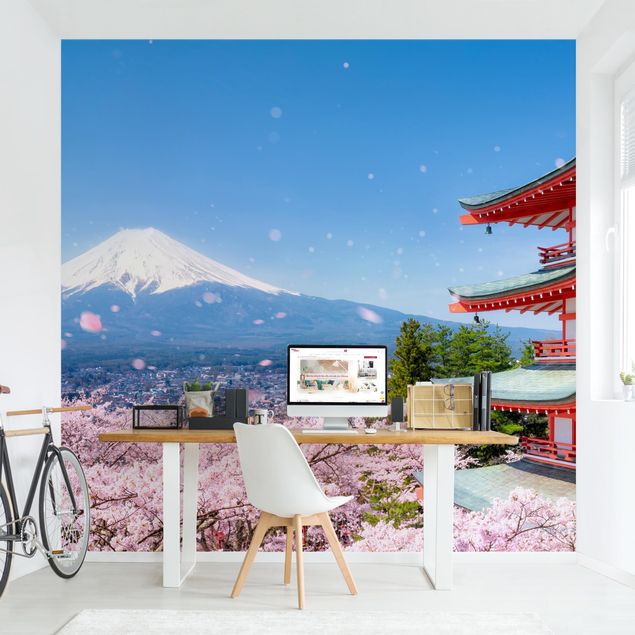 Wallpapers modern Chureito Pagoda And Mt. Fuji