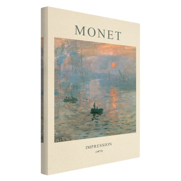 Navy wall art Claude Monet - Impression - Museum Edition