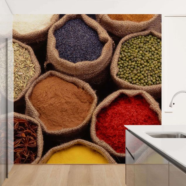 Modern wallpaper designs Colourful Spices