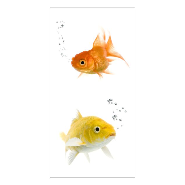 Window stickers animals Colourful Fishes Duo