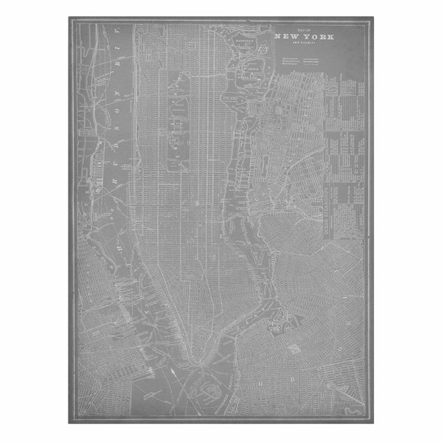 Printable world map Vintage Map New York Manhattan