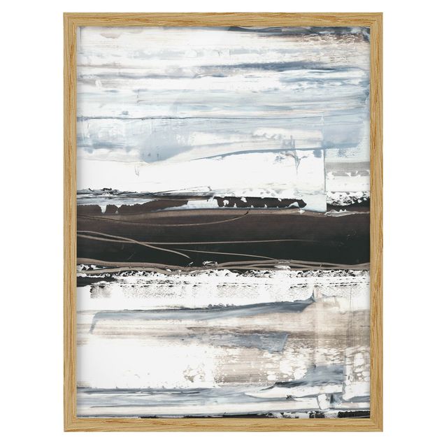 Framed abstract prints Icy Horizon II