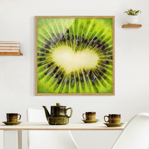 Modern art prints Kiwi Heart