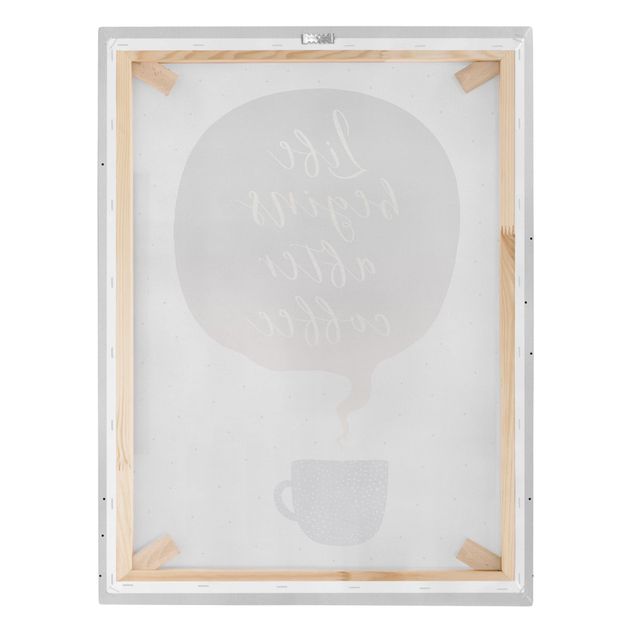 Prints Life Begins After Coffee Dots