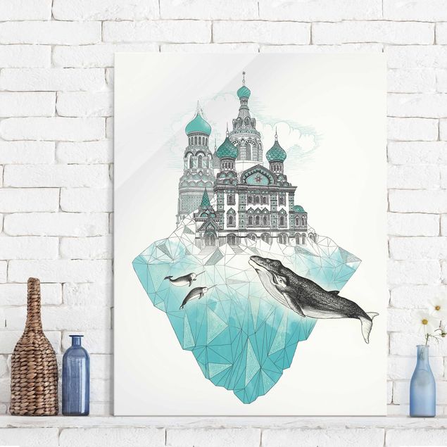 Laura Graves Art Illustration Church With Domes And Wal