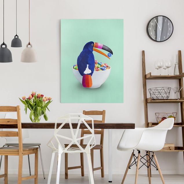 Canvas art Breakfast With Toucan