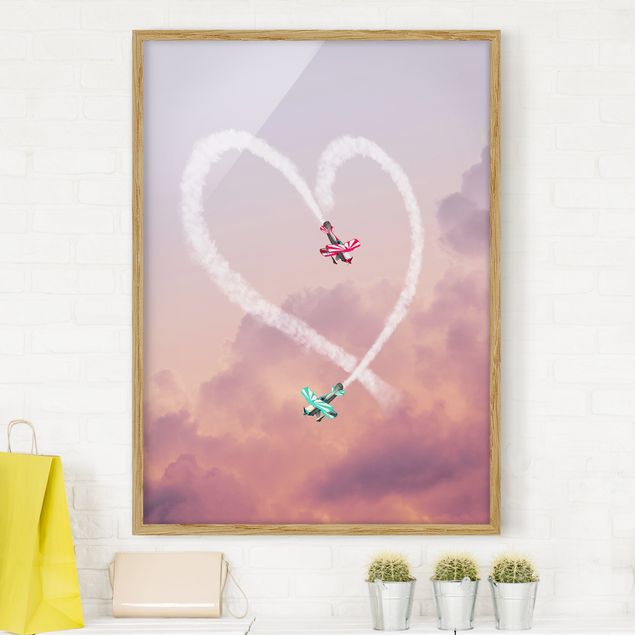 Kitchen Heart With Airplanes