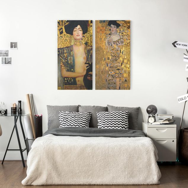 Art deco prints Gustav Klimt - Judith and Adele