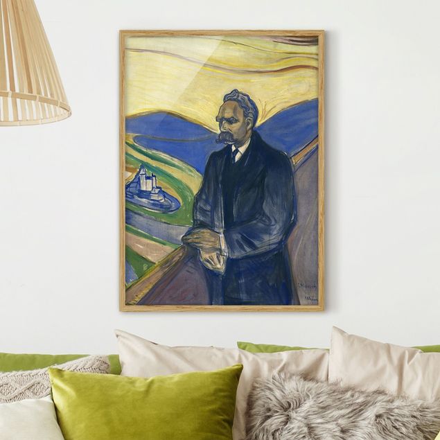 Expressionism Edvard Munch - Portrait of Friedrich Nietzsche