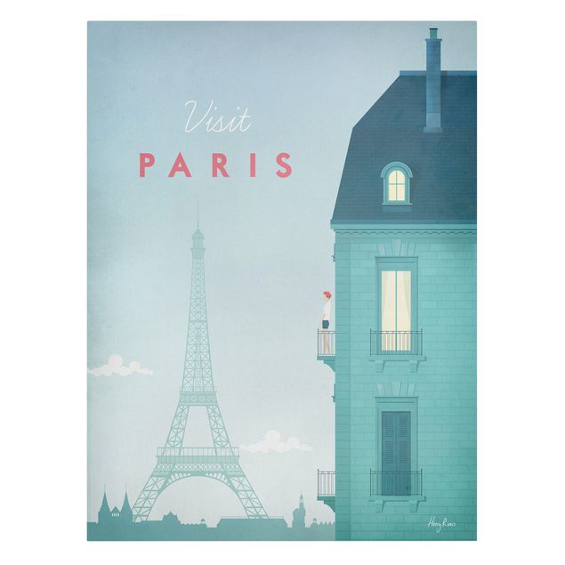 Canvas art prints Travel Poster - Paris