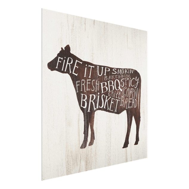 Contemporary art prints Farm BBQ - Cow