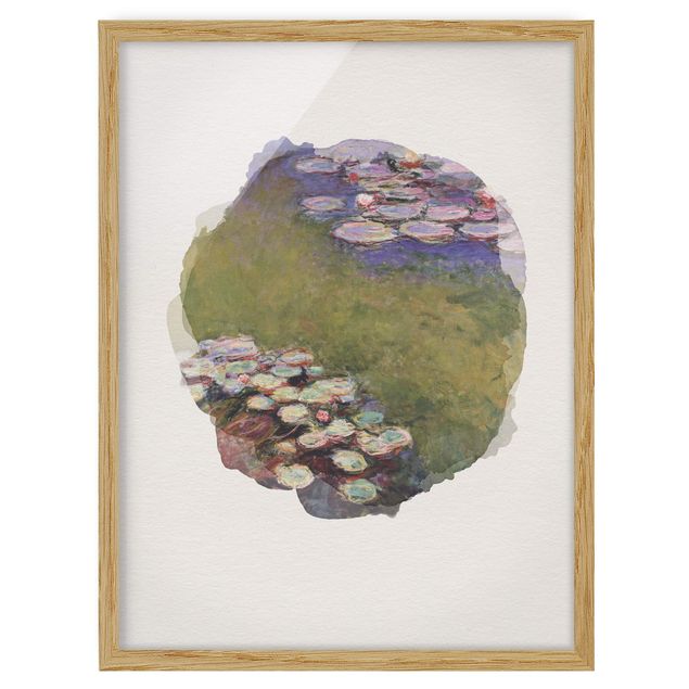 Landscape canvas prints WaterColours - Claude Monet - Water Lilies